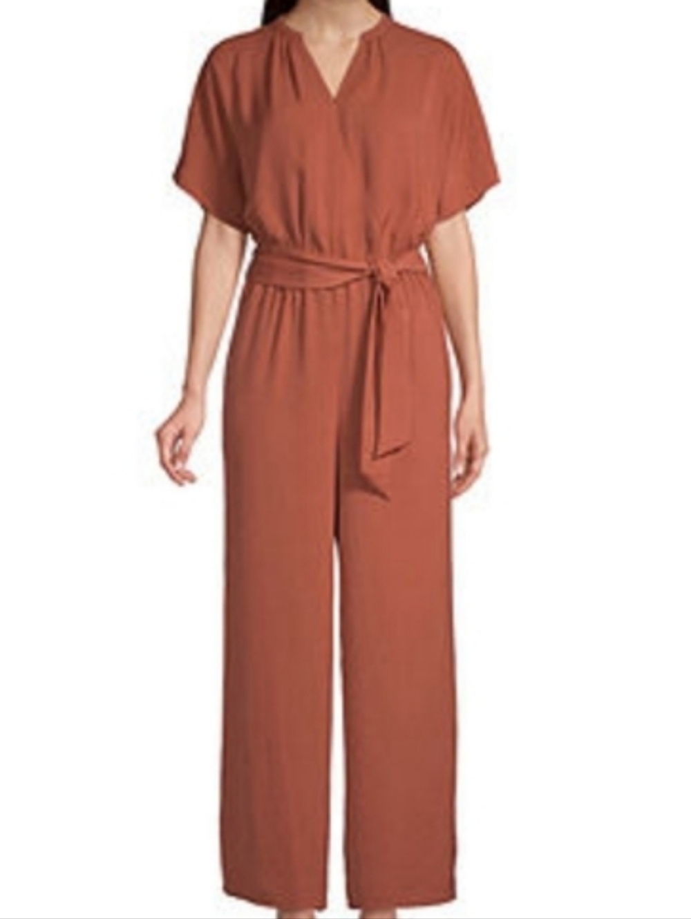 Worthington Terracotta Wide Leg Jumpsuit. NWT